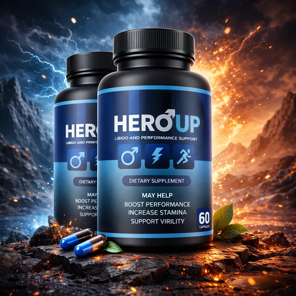 HeroUP Male Vitality, Energy & Stamina Support Supplement